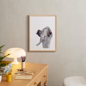 "Baby Animal Friends: Elephant" - Art Print in Elephant Gray by Jieun K Rasband - In a Room