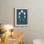 "Faces of the Moon" - Art Print in Slate by Ani Somi - In a Room