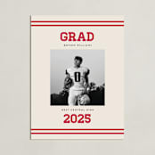 "Team Grad: Portrait Framed Photo" - Framed Photo in Cherry by Louise Kay - Unframed