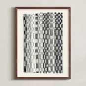 "Tapete" - Art Print in Warm grey by Catilustre - Framed