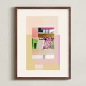 "Nora" - Art Print in Blush by Lindsay Megahed - Framed