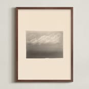 "Pilvi I" - Art Print in Vintage Grey by jinseikou - Framed