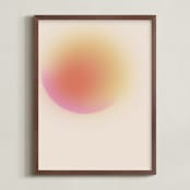 "new dawn" - Art Print in saffron by Maja Cunningham - Framed