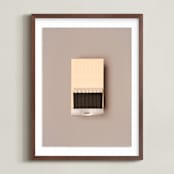 "Unstruck Silver" - Art Print in Color Match Silver by Andrew McClintock - Framed