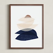 "paper blossoms II" - Art Print in porcelain by Carrie Moradi - Framed