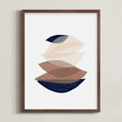 "paper blossoms I" - Art Print in porcelain by Carrie Moradi - Framed