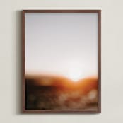 "Warm Summer Light" - Art Print in Burnt Orange by Tanya Val - Framed