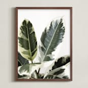 "Jack" - Art Print in variegated green by Kristi Jackson - Framed