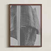 "rainforest leaf" - Art Print in steel grey by Alicia Abla - Framed