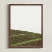 "Swooped II" - Art Print in Bog by Kamala Nahas - Framed