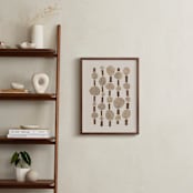 "Paper Pattern" - Art Print in Pecan Brown by Alisa Galitsyna - In a Room
