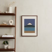 "Horizons Set 4" - Art Print in Purple Peaks by Roseanne Kenny - In a Room