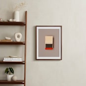 "Unstruck Red" - Art Print in Color Match Red by Andrew McClintock - In a Room
