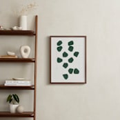 "Within the Lines" - Art Print in Forest Green by Alisa Galitsyna - In a Room