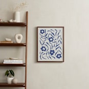 "Bloom 1" - Art Print in Denim by Kelly Watkins - In a Room