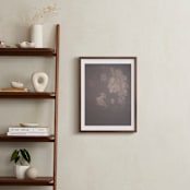 "Hazed Florals 1" - Art Print in Dusty Burgundy by Baumbirdy - In a Room