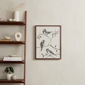"Birds I" - Art Print in Sand by Teju Reval - In a Room