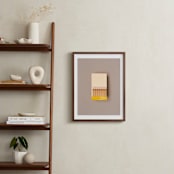 "Unstruck Yellow" - Art Print in Color Match Yellow by Andrew McClintock - In a Room