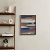 "stormy strata" - Art Print in cobalt by Carrie Moradi - In a Room