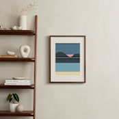 "Horizons Set 2" - Art Print in Beach Bliss Blue by Roseanne Kenny - In a Room