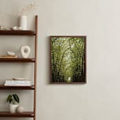 "Canopy of Trees" - Art Print in Green by Eric Clegg - In a Room