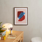 "paper space I" - Art Print in rocket pop by Carrie Moradi - In a Room
