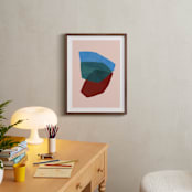 "paper space II" - Art Print in rocket pop by Carrie Moradi - In a Room