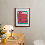 "Colorful Chess" - Art Print in Tropical by Simona Camp - In a Room