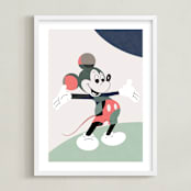 "The one and only" - Art Print in Green by Maja Cunningham - Framed
