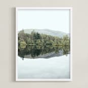 "Mirror Mirror II" - Art Print in Lake by lulu and isabelle - Framed
