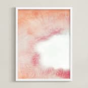 "Agate" - Art Print in Rose Quartz by Erin Deegan - Framed