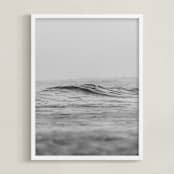 "Pacific Waters" - Art Print in Fog by Em Hale - Framed