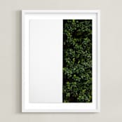 "verdant garden III" - Art Print in leaf by Sara Hicks Malone - Framed