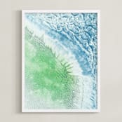 "sandbar" - Art Print in Seafoam Green by Kaitlin Rebesco - Framed