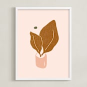 "LEIA" - Art Print in Earth by Alex Roda - Framed