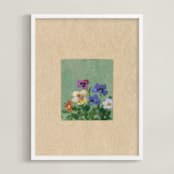 "Cluster" - Art Print in Jadeite Green by Brittany Smith - Framed
