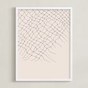 "Gather" - Art Print in Sandstone by Francesca Iannaccone - Framed