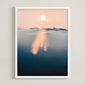 "Through" - Art Print in blush by Kamala Nahas - Framed