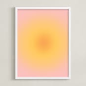 "Soft Sun" - Art Print in Sunrise by Emili Alfieri - Framed