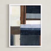"Maverick" - Art Print in marine by Sara Hicks Malone - Framed