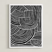 "A Long Ray Around" - Art Print in Night by raven erebus - Framed