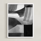 "Construct 33" - Art Print in Black & White by Ashleigh Ninos - Framed