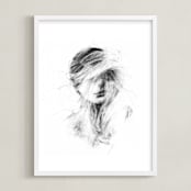 "Whirlwind" - Art Print in Black & White by Jess Blazejewski - Framed