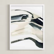"To Wander I" - Art Print in Charcoal by Melanie Severin - Framed