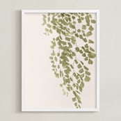 "Softness" - Art Print in Olive branch by Eliane Lamb - Framed