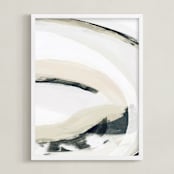 "To Wander II" - Art Print in Charcoal by Melanie Severin - Framed