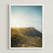 "Great Rift Valley II" - Art Print in Teal and Orange by David Michuki - Framed