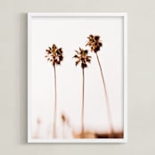 "Dreamscapes #4" - Art Print in Peach by Mike Sunu - Framed