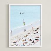 "If You Steal My Sunshine #2" - Art Print in Ocean Blue by Summer Strauch - Framed