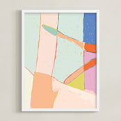 "The light" - Art Print in Taffy by Alicia Schultz - Framed